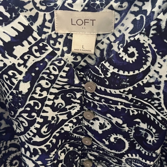 LOFT Paisley Tank Top - Picture 4 of 5